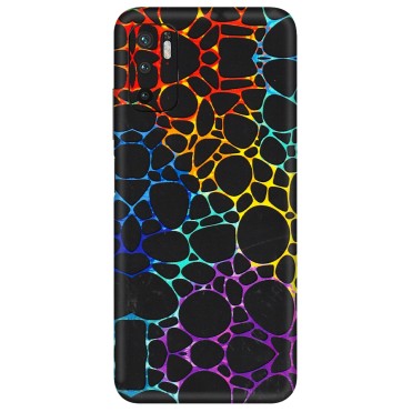 POCO Phone Skins (All Models) - Abstract Art MultiColour - 3D Embossed Finish (L-133) Poco M3 PRO (5G)