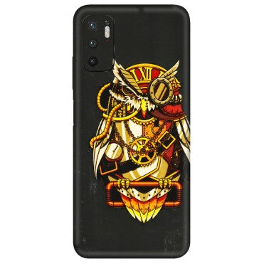 POCO Phone Skins (All Models) - Classy Smart Owl - 3D Embossed Finish (L-144) Poco M3 PRO (5G)
