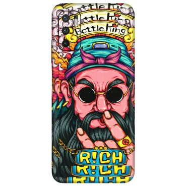 POCO Phone Skins (All Models) - Battle King Dude Face - 3D Embossed Finish (L-178) Poco M3 PRO (5G)