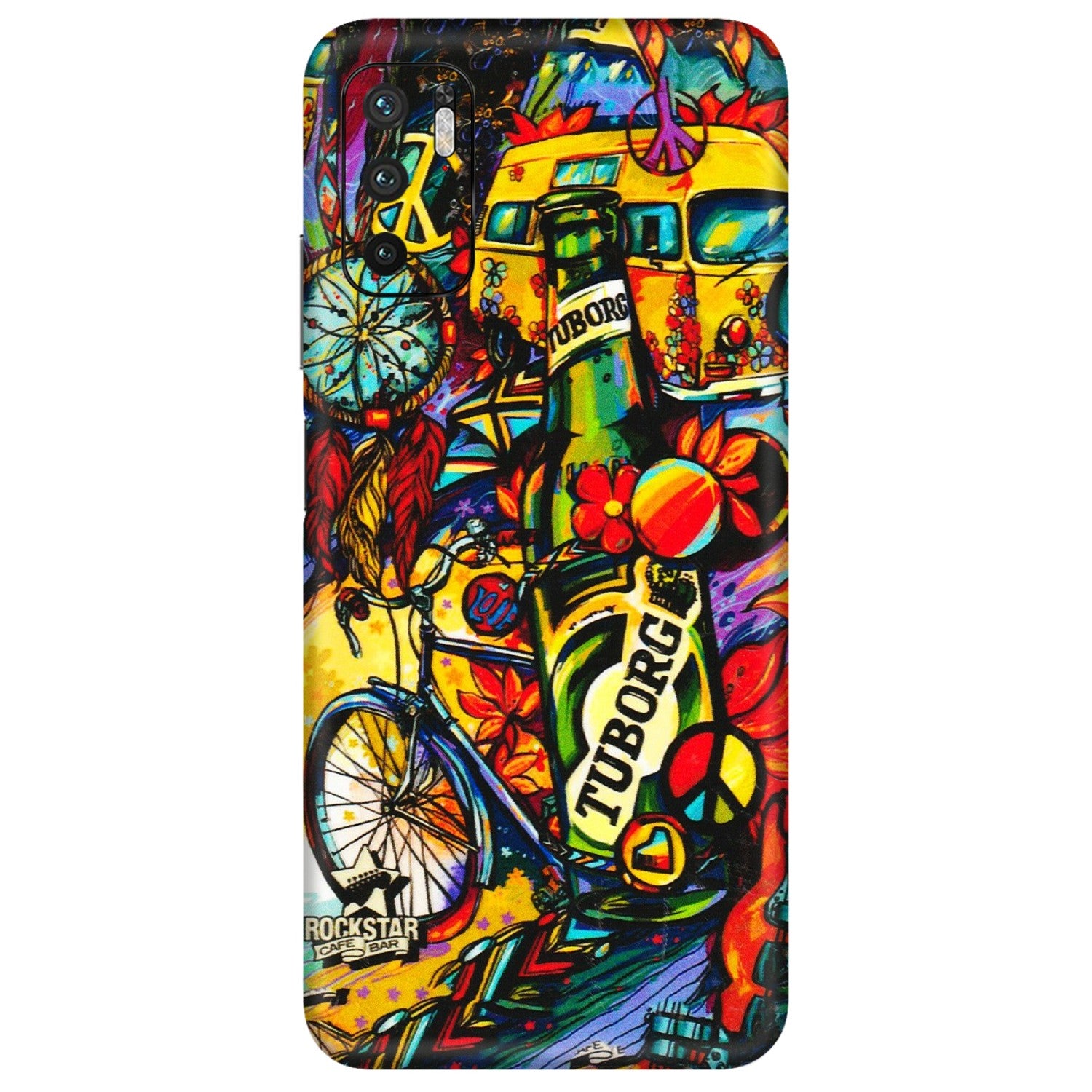 POCO Phone Skins (All Models) - Cool Beer Bottle - 3D Embossed Finish (L-193) Poco M3 PRO (5G)