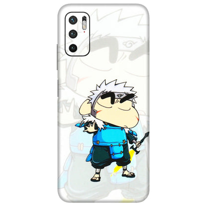 POCO Phone Skins (All Models) - Angry Young Shinchan - 3D Embossed Finish (L-226) Poco M3 PRO (5G)