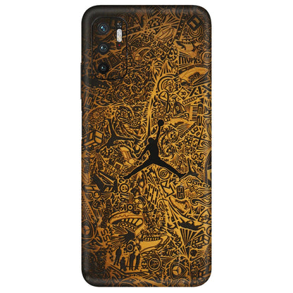 POCO Phone Skins (All Models) - Premium Gold Basketball Player - 3D Embossed Finish (L-236) Poco M3 PRO (5G)