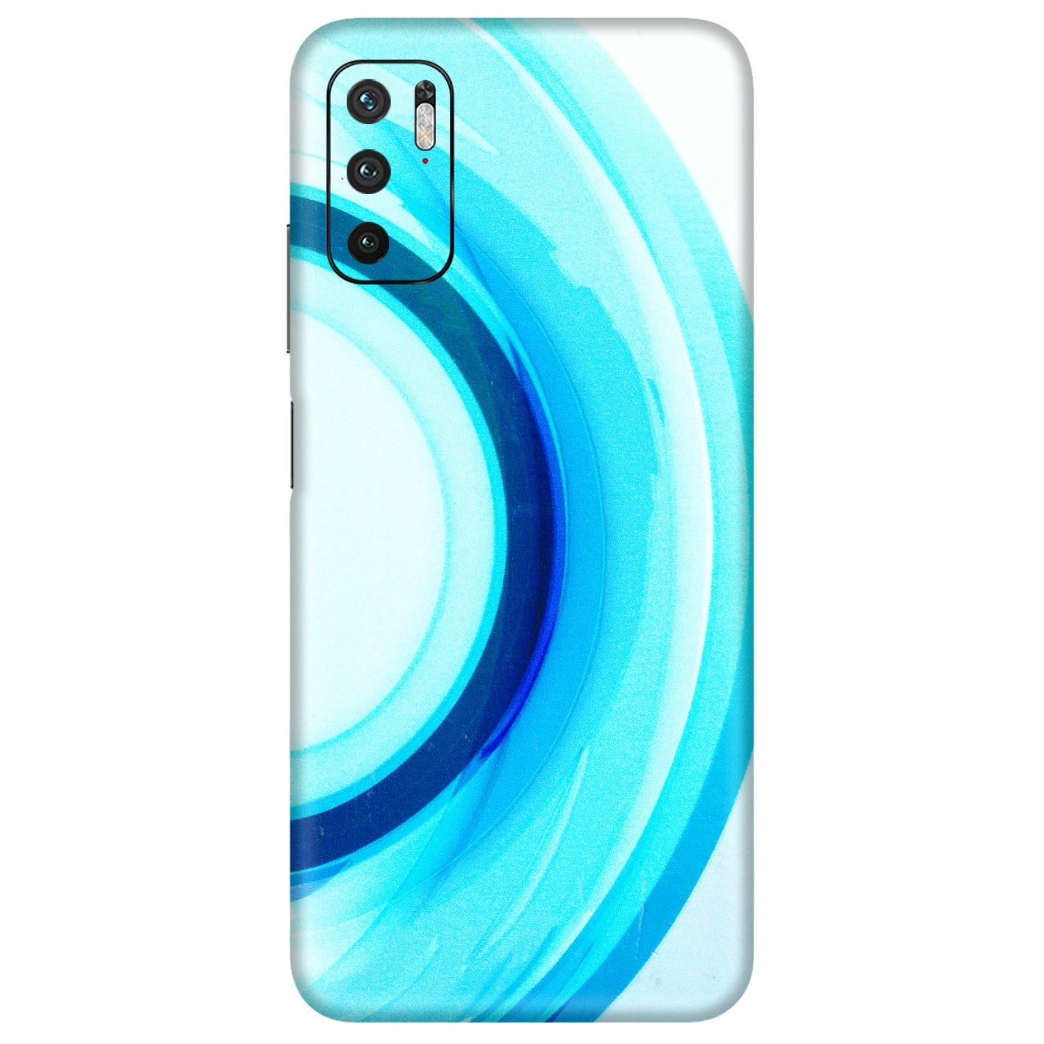 POCO Phone Skins (All Models) - The Blue Curve - 3D Embossed Finish (L-244) Poco M3 PRO (5G)