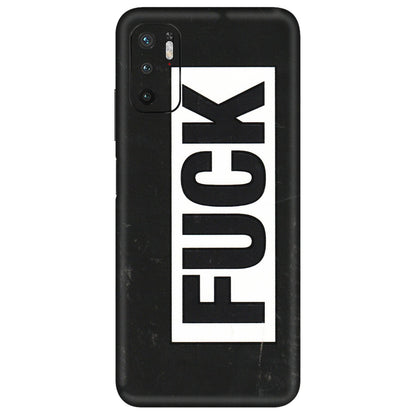 POCO Phone Skins (All Models) - The F Word - 3D Embossed Finish (L-255) Poco M3 PRO (5G)