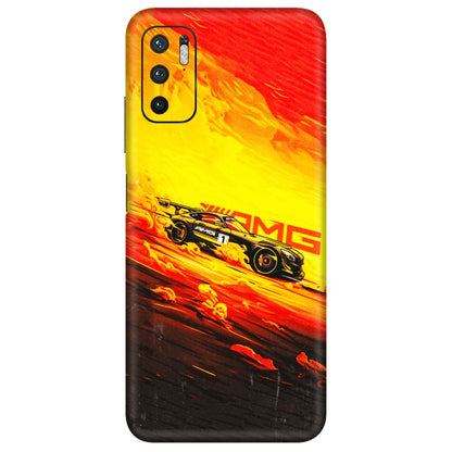POCO Phone Skins (All Models) - AMG Car Speed Cover - 3D Embossed Finish (L-256) Poco M3 PRO (5G)