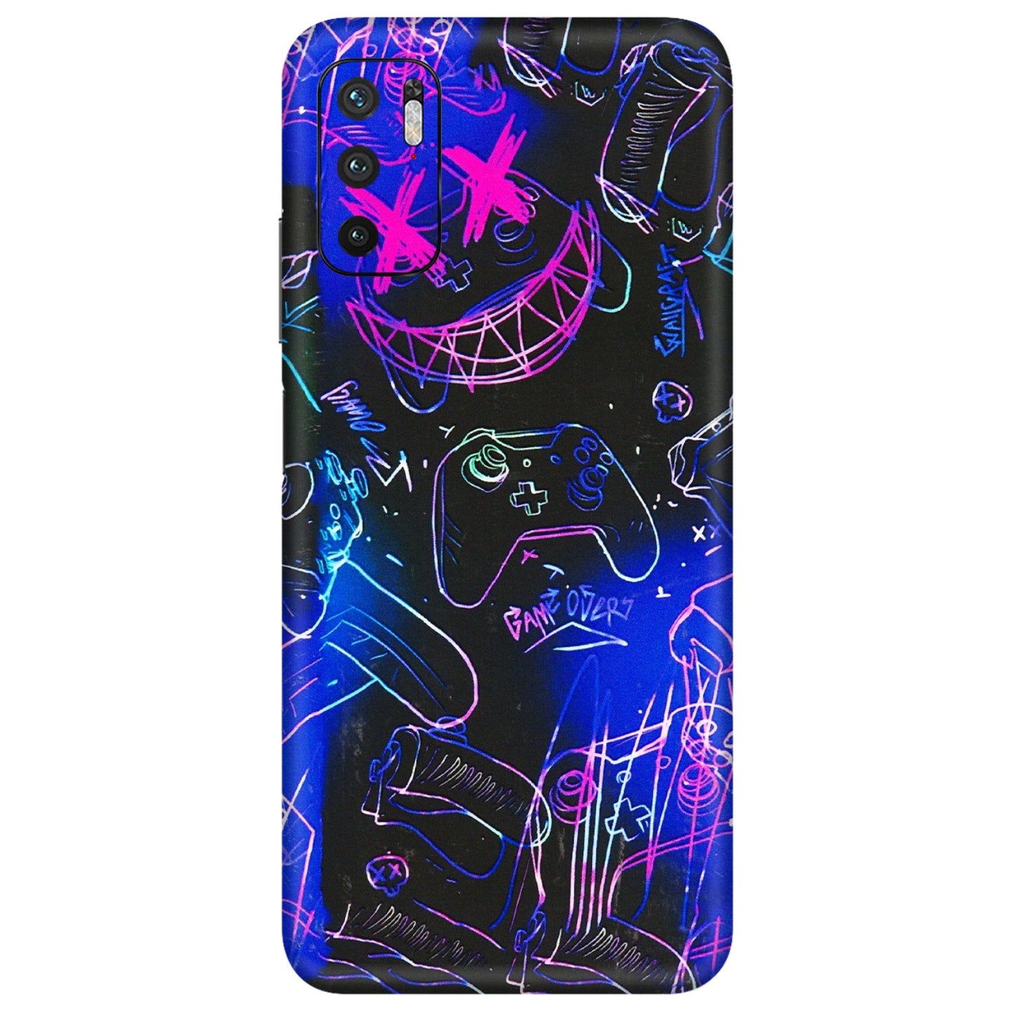 POCO Phone Skins (All Models) - Gamers Paradise - 3D Embossed Finish (L-258) Poco M3 PRO (5G)