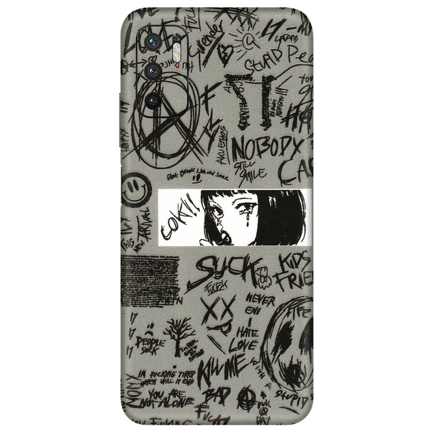 POCO Phone Skins (All Models) - Never Have Love Anime - 3D Embossed Finish (L-260) Poco M3 PRO (5G)