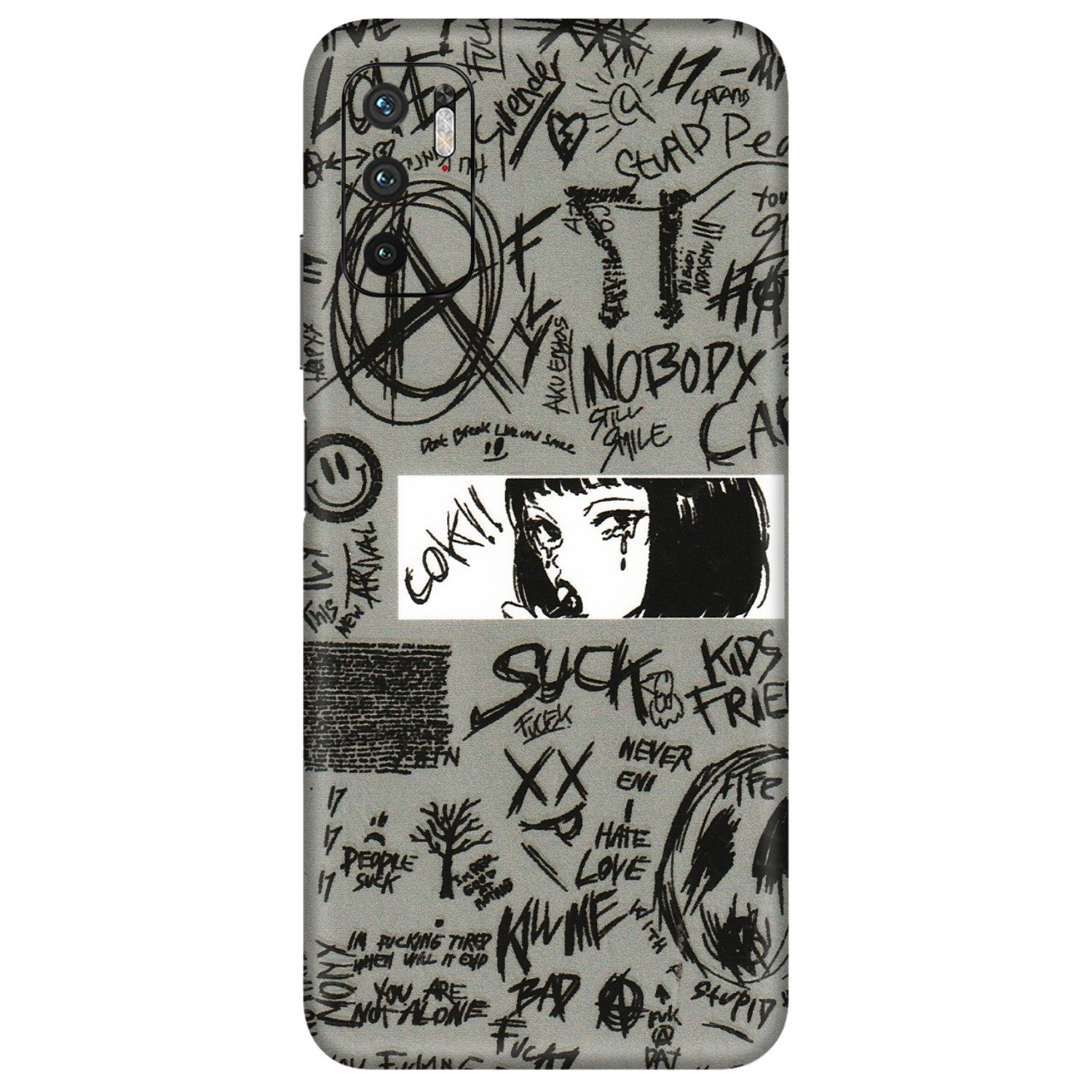POCO Phone Skins (All Models) - Never Have Love Anime - 3D Embossed Finish (L-260) Poco M3 PRO (5G)
