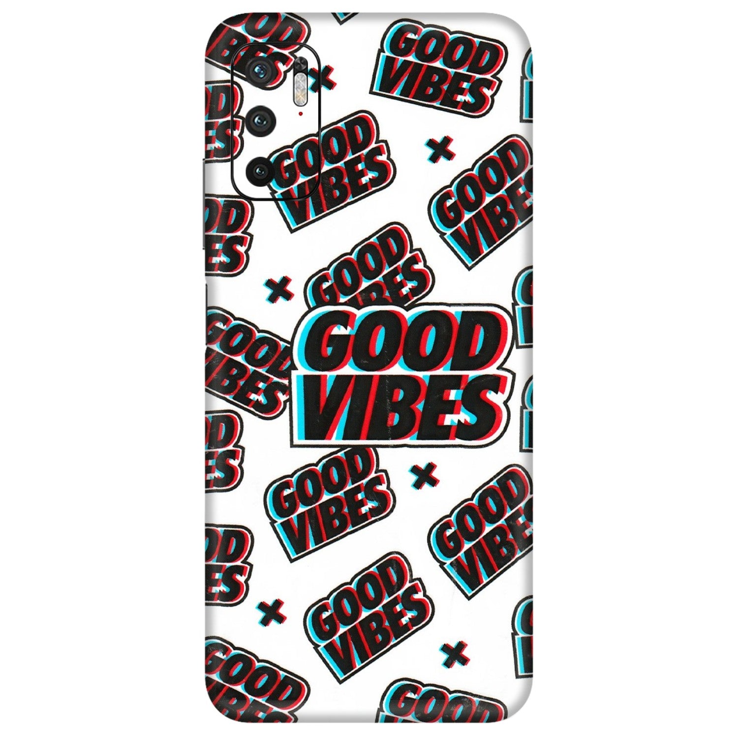 POCO Phone Skins (All Models) - Good Vibes - 3D Embossed Finish (L-282) Poco M3 PRO (5G)