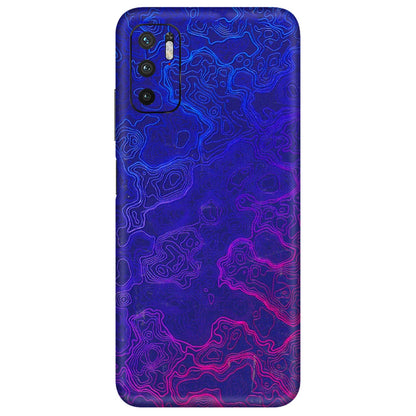 POCO Phone Skins (All Models) - Purple Ripples Swirl - 3D Embossed Finish (L-314) Poco M3 PRO (5G)