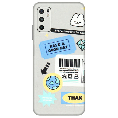 POCO Phone Skins (All Models) - Will Be Okay Design - 3D Embossed Finish (L-316) Poco M3 PRO (5G)