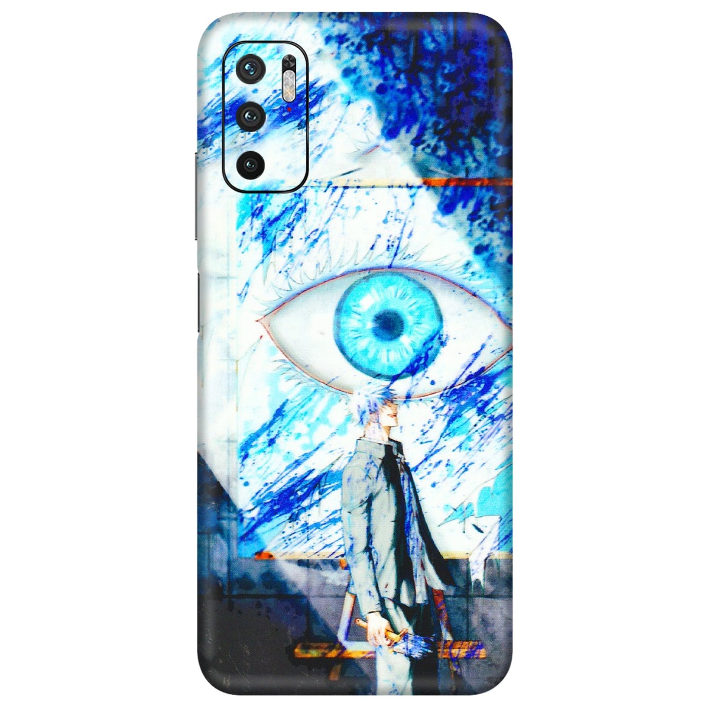 POCO Phone Skins (All Models) - Anime Sea Blue Eye - 3D Embossed Finish (L-318) Poco M3 PRO (5G)