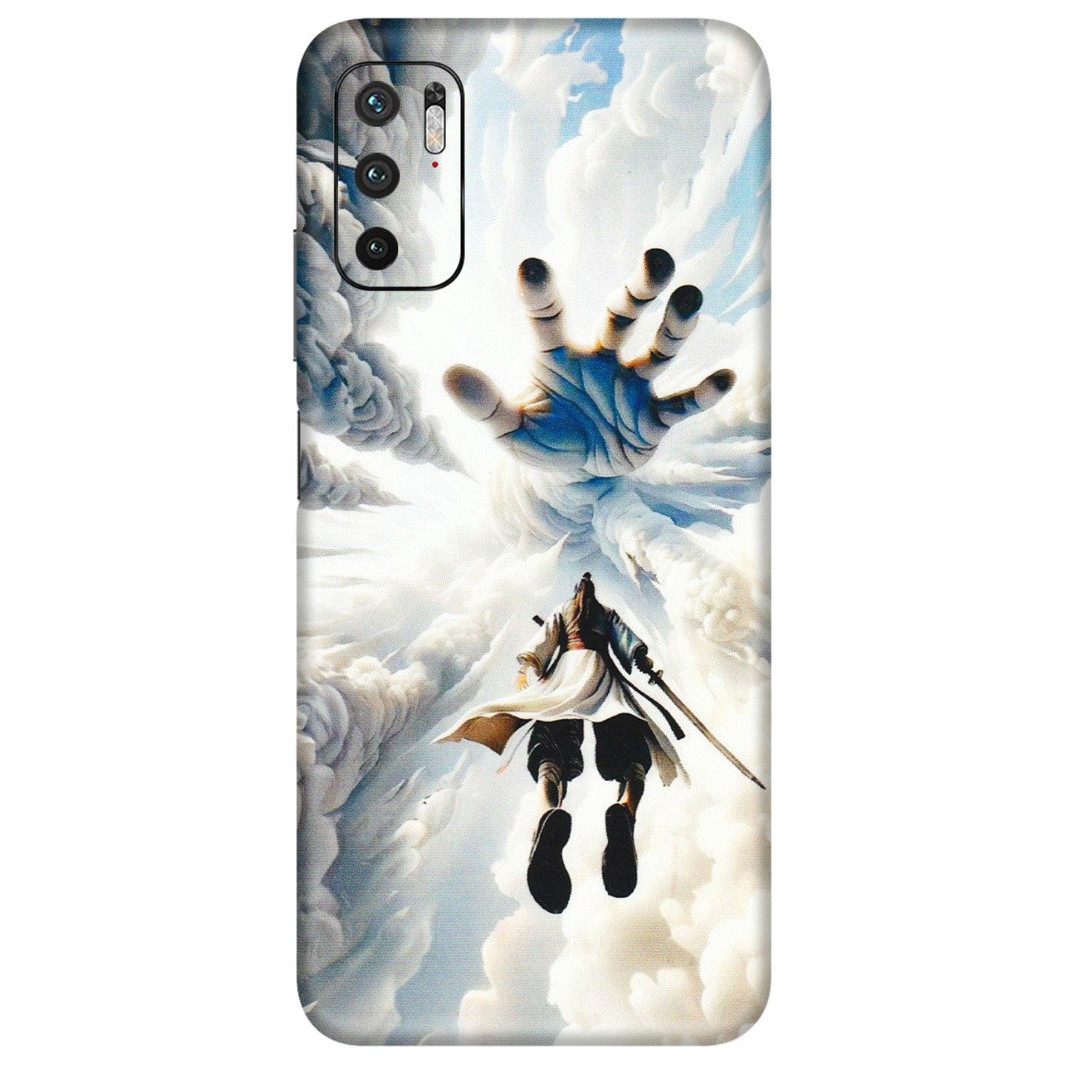 POCO Phone Skins (All Models) - Big Hand With Monkey King - 3D Embossed Finish (L-323) Poco M3 PRO (5G)