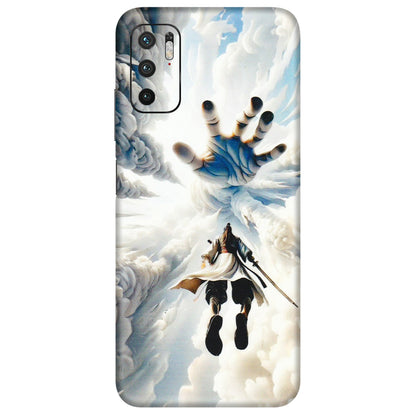 POCO Phone Skins (All Models) - Big Hand With Monkey King - 3D Embossed Finish (L-323) Poco M3 PRO (5G)