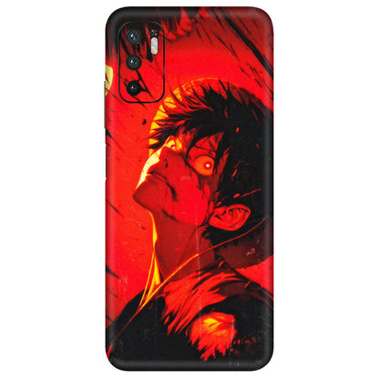 POCO Phone Skins (All Models) - D.Luffy Power Up One Piece Anime - 3D Embossed Finish (L-326) Poco M3 PRO (5G)
