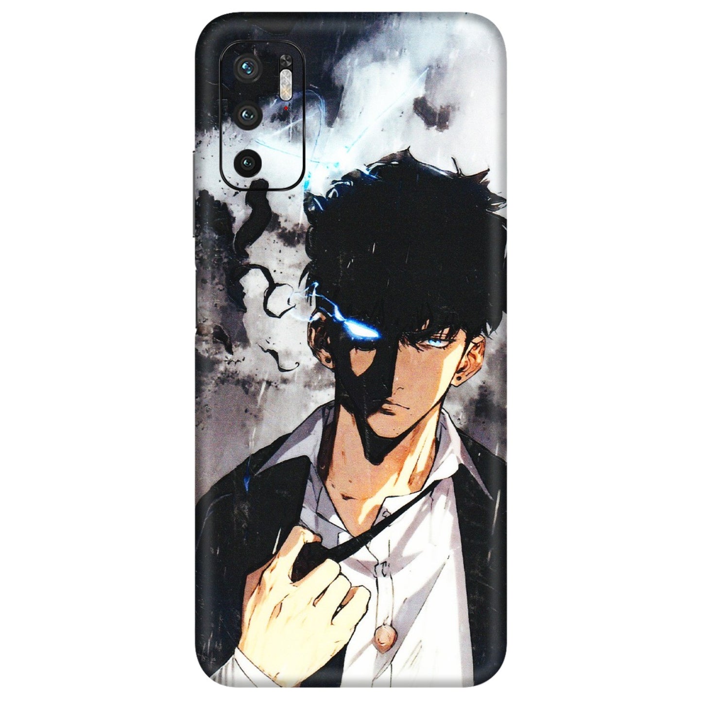 POCO Phone Skins (All Models) - Sung Jinwoo Manhwa Anime - 3D Embossed Finish (L-328) Poco M3 PRO (5G)