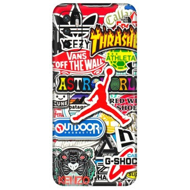 POCO Phone Skins (All Models) - Multi Brands Sticker Graffiti - 3D Embossed Finish (L-37) Poco M3 PRO (5G)