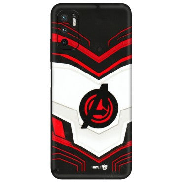 POCO Phone Skins (All Models) - Avengers Logo - 3D Embossed Finish (L-55) Poco M3 PRO (5G)