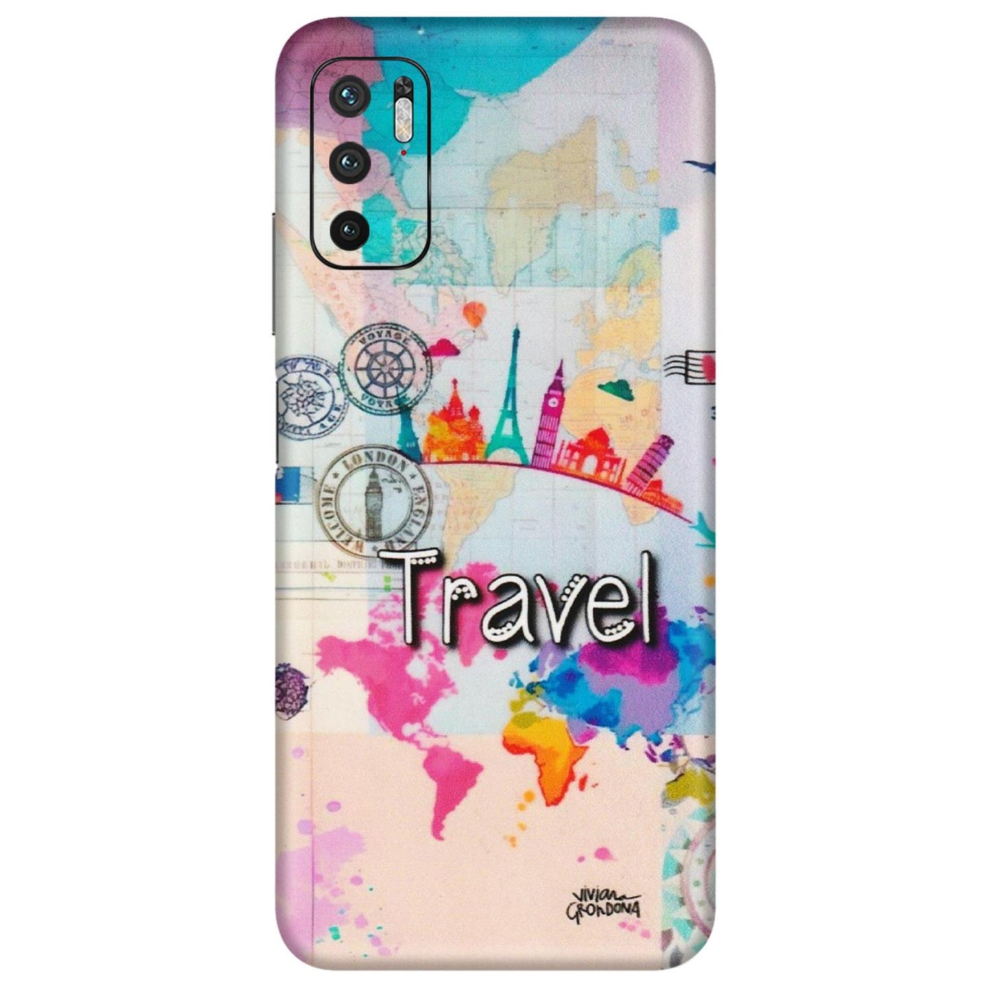 POCO Phone Skins (All Models) - Travel The Wonders - Matte Finish (M-108) Poco M3 PRO (5G)