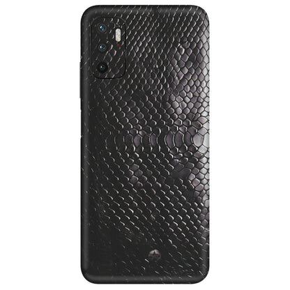 POCO Phone Skins (All Models) - Black Snack Leather - Matte Finish (M-147) Poco M3 PRO (5G)