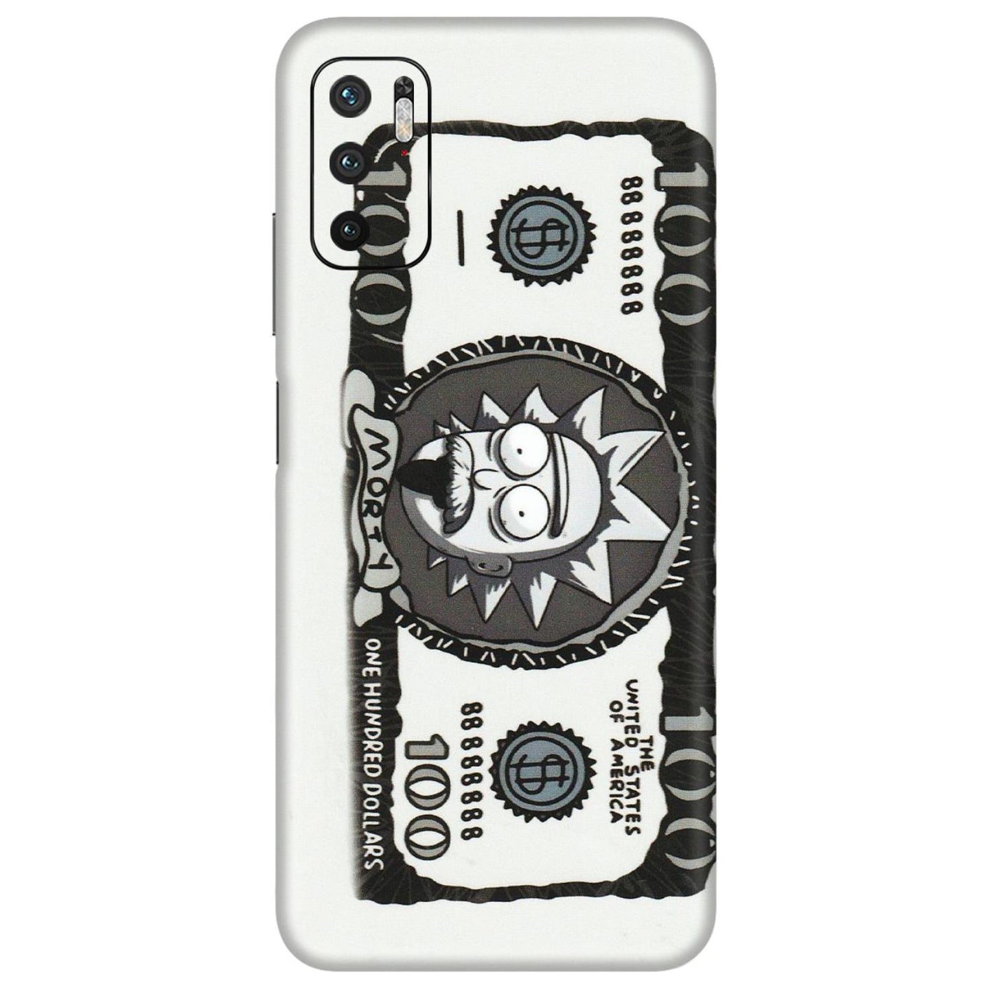 POCO Phone Skins (All Models) - Rick And Morty Hundred Dollar Anime - Matte Finish (M-161) Poco M3 PRO (5G)