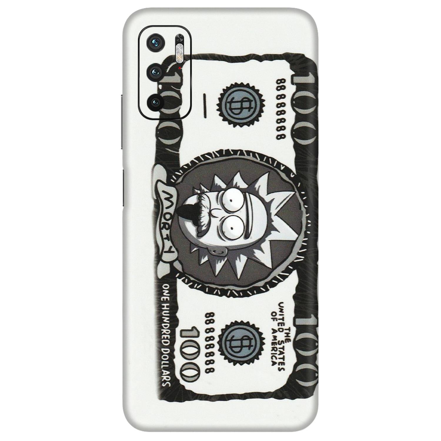 POCO Phone Skins (All Models) - Rick And Morty Hundred Dollar Anime - Matte Finish (M-161) Poco M3 PRO (5G)