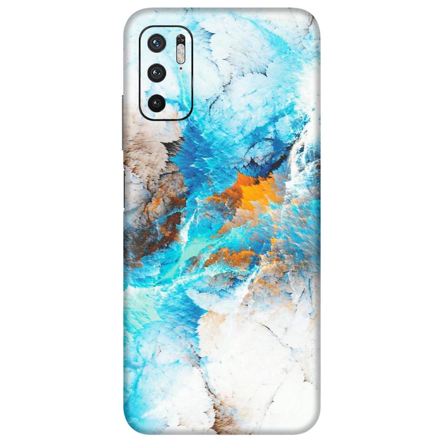 POCO Phone Skins (All Models) - Blue Waves Abstract - Matte Finish (M-19) Poco M3 PRO (5G)
