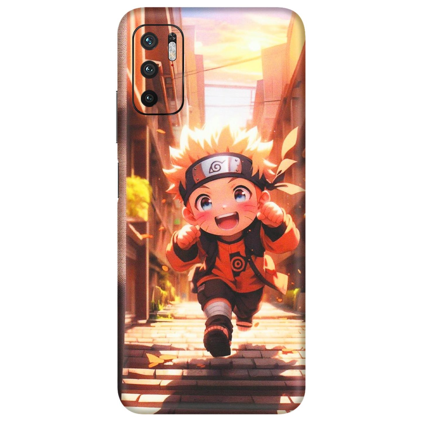POCO Phone Skins (All Models) - Naruto Cute Toon Running - Matte Finish (M-04) Poco M3 PRO (5G)