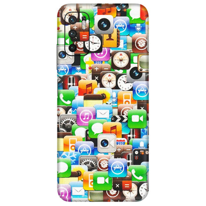 POCO Phone Skins (All Models) - All Apple Icons - Matte Finish (M-93) Poco M3 PRO (5G)