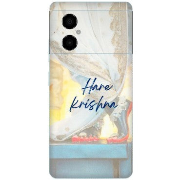 POCO Phone Skins (All Models) - Hare Krishna - 3D Embossed Finish (L-03) Poco M4 (5G)