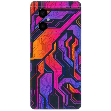 POCO Phone Skins (All Models) - Tech Circuits Futuristic - 3D Embossed Finish (L-07) Poco M4 (5G)