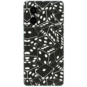 POCO Phone Skins (All Models) - Big Black Dices - 3D Embossed Finish (L-106) Poco M4 (5G)