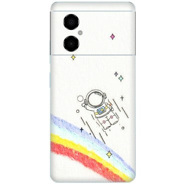 POCO Phone Skins (All Models) - Milkyway Astronaut - 3D Embossed Finish (L-110) Poco M4 (5G)
