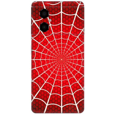 POCO Phone Skins (All Models) - Classic Spidey Web - 3D Embossed Finish (L-115) Poco M4 (5G)