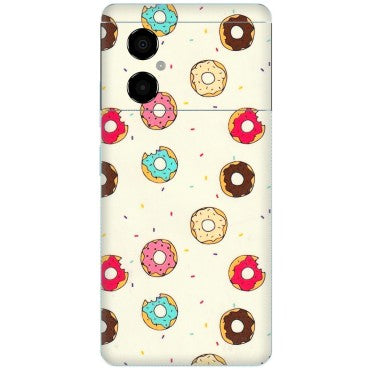 POCO Phone Skins (All Models) - Mini Donuts Doodle Art - 3D Embossed Finish (L-122) Poco M4 (5G)