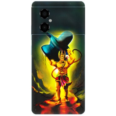 POCO Phone Skins (All Models) - Hanuman Ji - 3D Embossed Finish (L-128) Poco M4 (5G)
