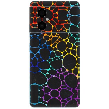 POCO Phone Skins (All Models) - Abstract Art MultiColour - 3D Embossed Finish (L-133) Poco M4 (5G)