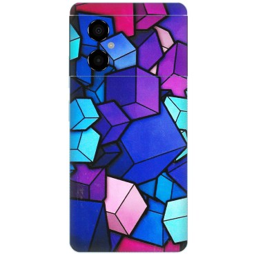 POCO Phone Skins (All Models) - Cube Doodle - 3D Embossed Finish (L-141) Poco M4 (5G)