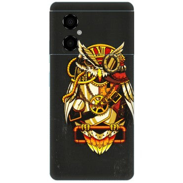 POCO Phone Skins (All Models) - Classy Smart Owl - 3D Embossed Finish (L-144) Poco M4 (5G)