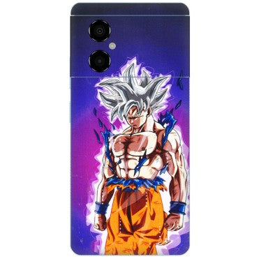 POCO Phone Skins (All Models) - Goku Purple Anime - 3D Embossed Finish (L-147) Poco M4 (5G)