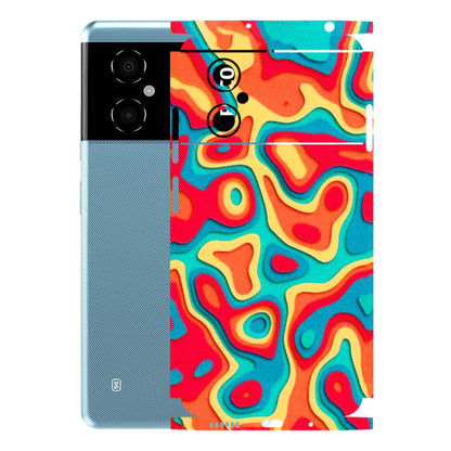 POCO Phone Skins (All Models) - Abstract Swirl - 3D Embossed Finish (L-150) Poco M4 (5G)