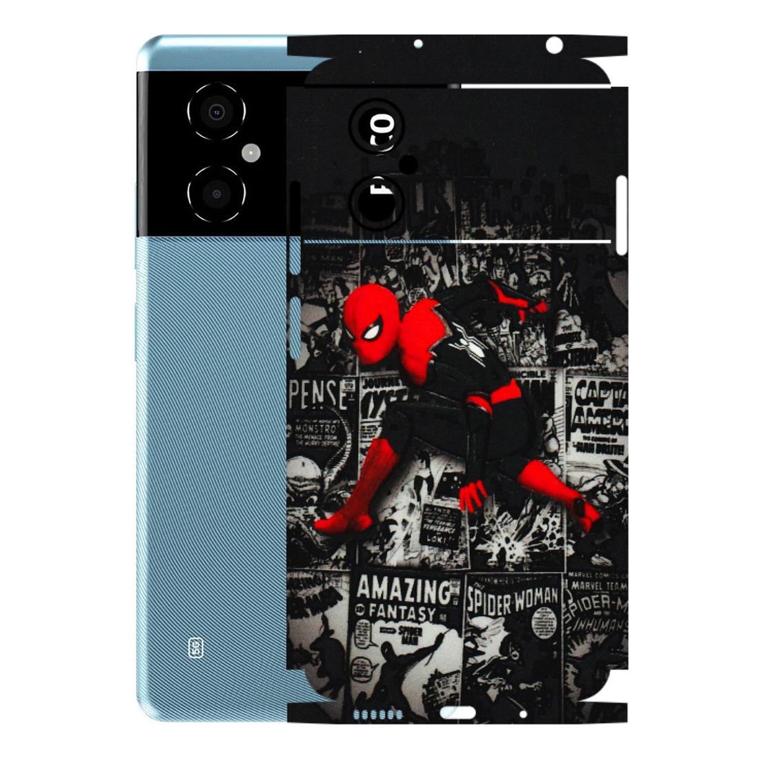 POCO Phone Skins (All Models) - SpiderMan New - 3D Embossed Finish (L-162) Poco M4 (5G)