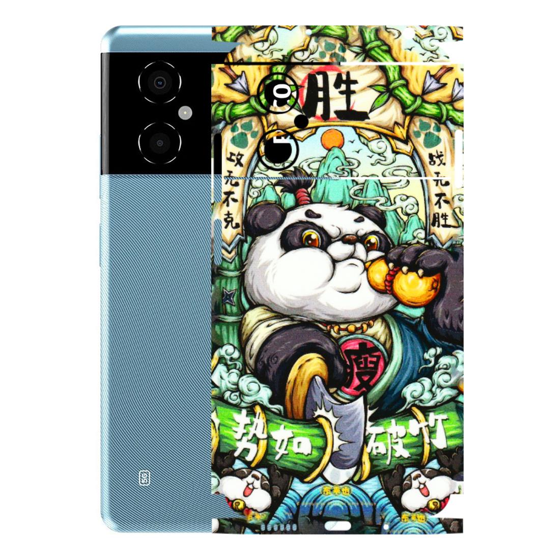 POCO Phone Skins (All Models) - Royal Rich Panda - 3D Embossed Finish (L-170) Poco M4 (5G)