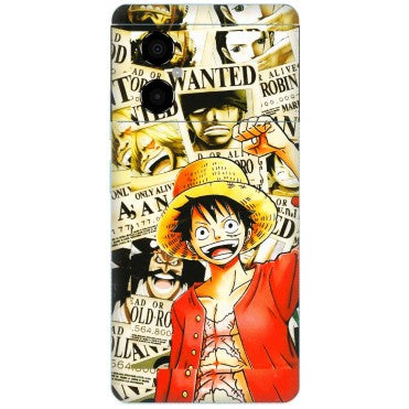 POCO Phone Skins (All Models) - Luffy Anime - 3D Embossed Finish (L-177) Poco M4 (5G)