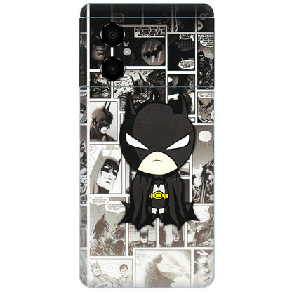 POCO Phone Skins (All Models) - Toon Batman - 3D Embossed Finish (L-182) Poco M4 (5G)