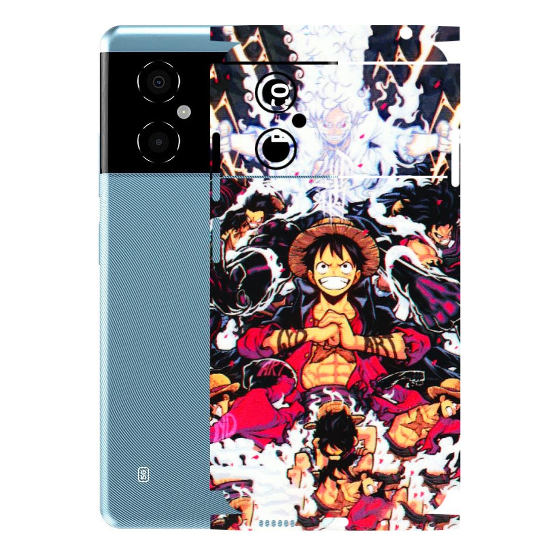 POCO Phone Skins (All Models) - Luffy Anime Character - 3D Embossed Finish (L-203) Poco M4 (5G)
