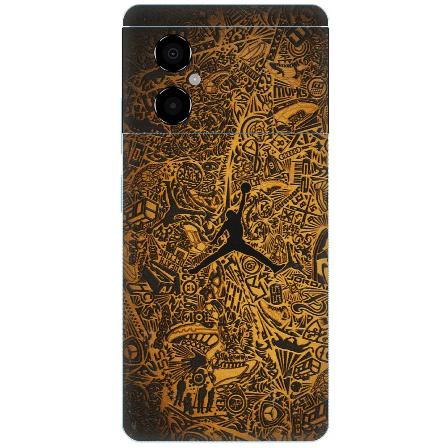 POCO Phone Skins (All Models) - Premium Gold Basketball Player - 3D Embossed Finish (L-236) Poco M4 (5G)