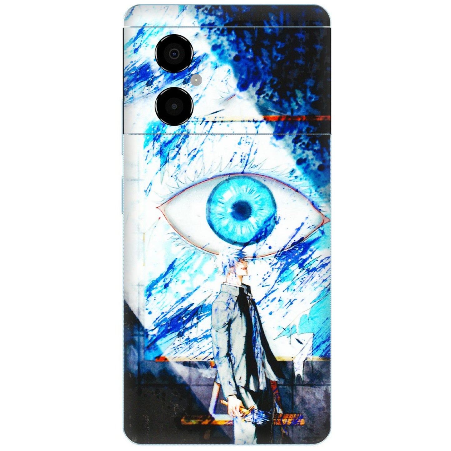 POCO Phone Skins (All Models) - Gojo Satoru evil eye - 3D Embossed Finish (L-239) Poco M4 (5G)
