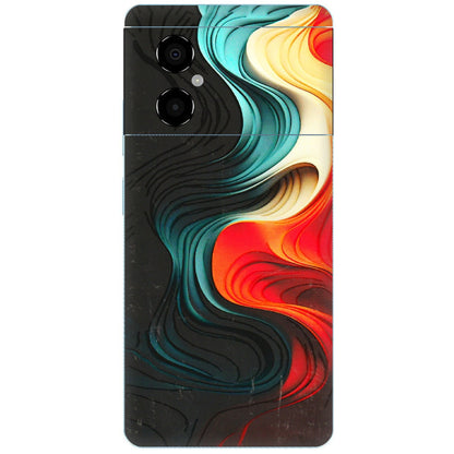 POCO Phone Skins (All Models) - The Silky Swirl - 3D Embossed Finish (L-240) Poco M4 (5G)