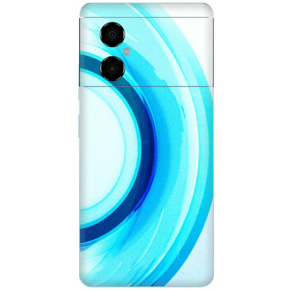 POCO Phone Skins (All Models) - The Blue Curve - 3D Embossed Finish (L-244) Poco M4 (5G)
